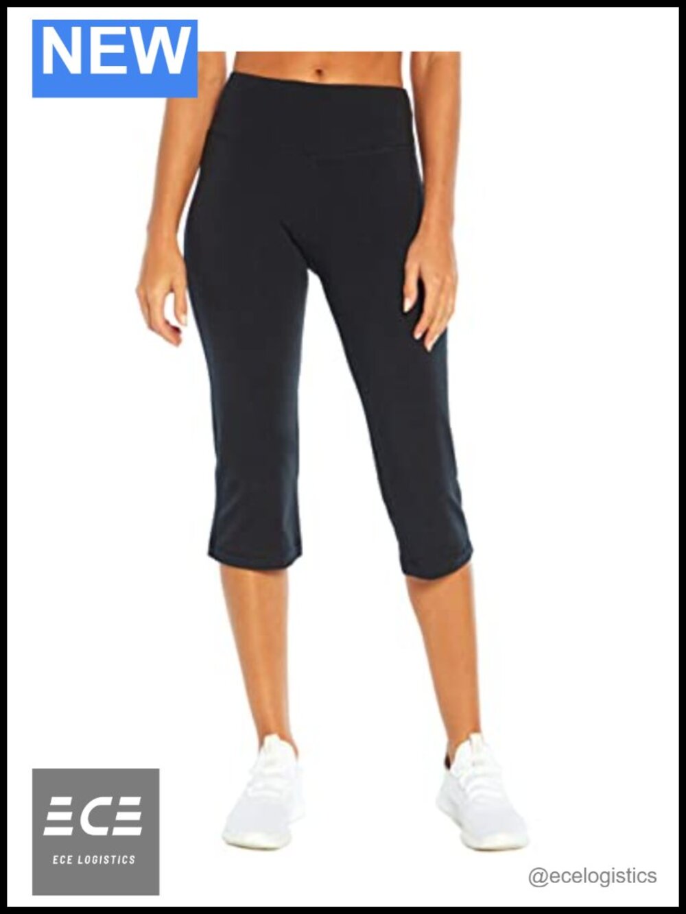High Rise Tummy Control Capri Legging Athletic Workout